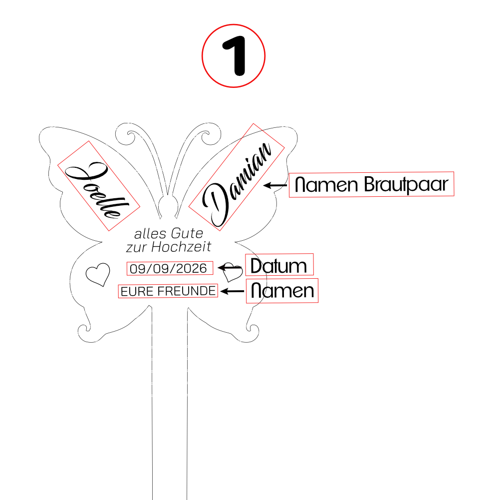 Blumenstecker Roholz