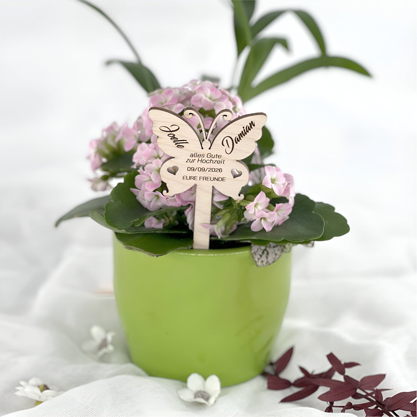 Blumenstecker Roholz