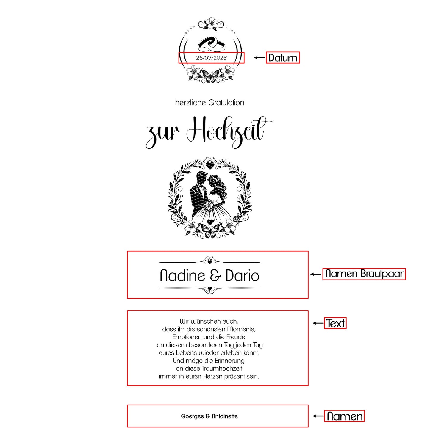 Weinbox Rohholz Hochzeit