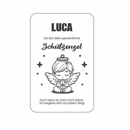 Schutzengel Anhänger Rohholz