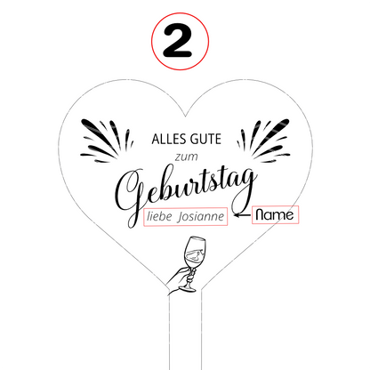 Blumenstecker Geburtstag