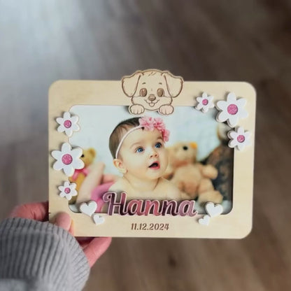 Bilderrahmen mit Foto auf Metall