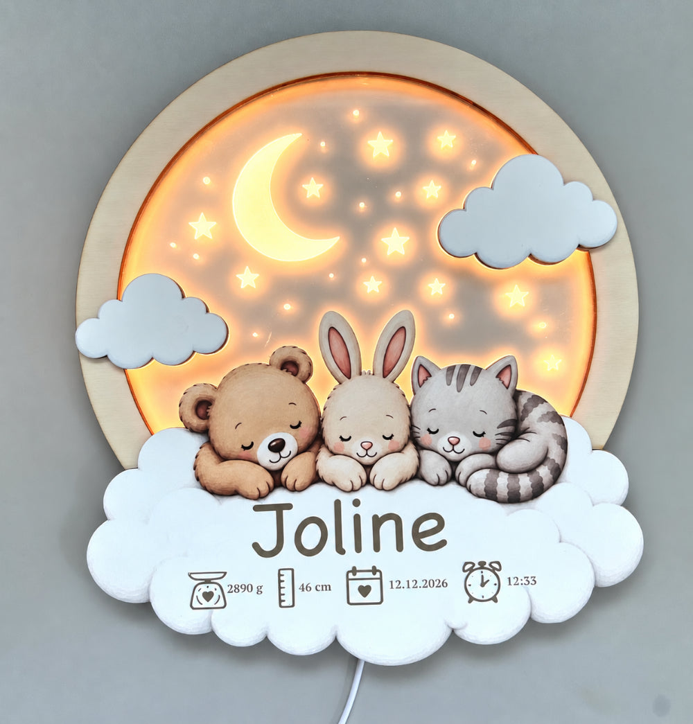 Wandlicht Kinderzimmer Geburt