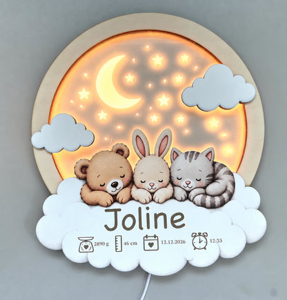 Wandlicht Kinderzimmer Geburt