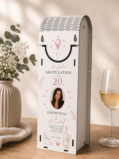 Personalisierte Weinbox zum Geburtstag & UV-Druck